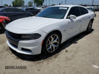 2015 Dodge Charger RT with VIN 2C3CDXCTXFH886241, listed as a Copart auction lot 59029345 with 174,514 mi miles and Salvage title. Bid and sale history available at DreamBid. Image 1.