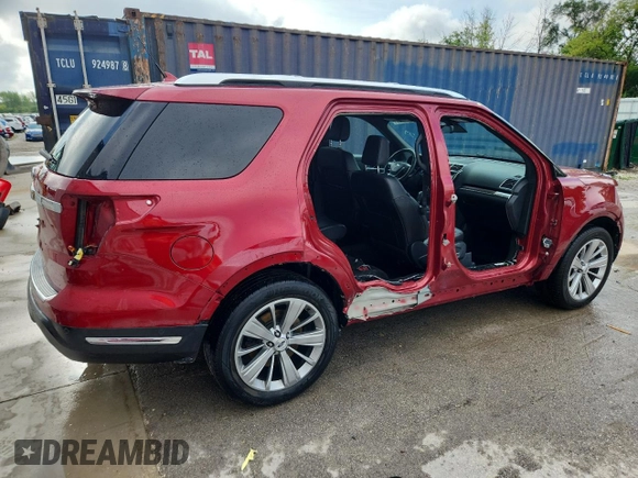2018 Ford Explorer Limited z VIN 1FM5K7F83JGB41204, wystawiony jako Copart lot #62181525 z przebiegiem 64 817 mil mil oraz Czysty tytuł • Clean title. Historia ofert i sprzedaży dostępna na DreamBid. Obrazek 3.