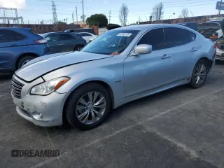 2012 Infiniti M Hybrid with VIN JN1EY1AP3CM910631, listed as a Copart auction lot 49162705 with 128,771 mi miles and Salvage title. Bid and sale history available at DreamBid. Image 1.
