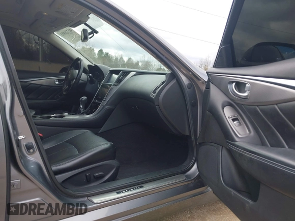 2014 Infiniti Q50 Sport with VIN JN1BV7AP5EM676199, listed as a IAAI auction lot 41721851 with 133,082 mi miles and . Bid and sale history available at DreamBid. Image 5.