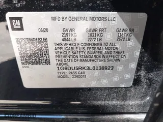 2020 Cadillac CT5 Sport with VIN 1G6DU5RK3L0138923, listed as a IAAI auction lot 41658075 with 79,588 mi miles. Bid and sale history available at carsss.com. Image 9.