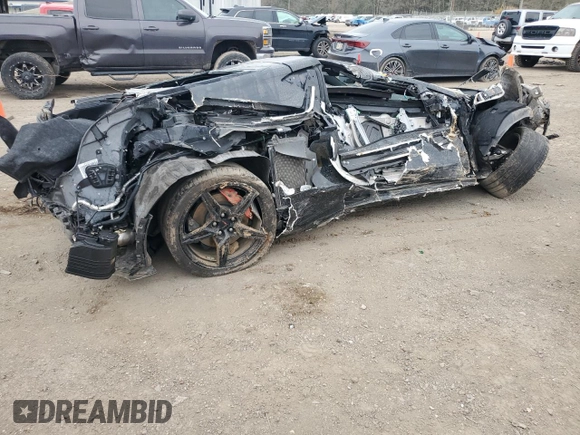 2020 Chevrolet Corvette 2LT with VIN 1G1Y72D47L5117971, listed as a Copart auction lot 44505725 with 0 mi miles and Salvage Title. Bid and sale history available at carsss.com. Image 3.