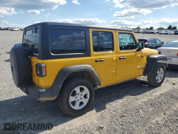 2021 Jeep Wrangler Unlimited Sport with VIN 1C4HJXKN4MW606809, listed as a Copart auction lot 56288484 with 59,561 mi miles and Salvage title. Bid and sale history available at DreamBid. Image 2.