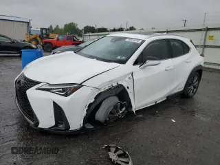 2021 Lexus UX 250h F Sport z VIN JTHR9JBH0M2046703, wystawiony jako Copart lot #56818255 z przebiegiem 47 417 mil mil oraz Szkoda całkowita • Salvage title. Historia ofert i sprzedaży dostępna na DreamBid. Obrazek 1.