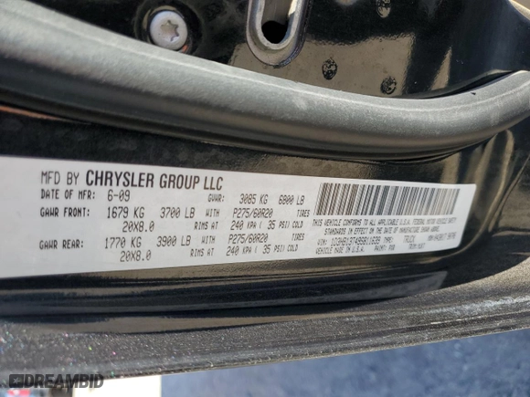 2009 Dodge Ram 1500 SLT with VIN 1D3HB13T49S811639, listed as a Copart auction lot 43085805 with 135,191 mi miles and Salvage Title. Bid and sale history available at carsss.com. Image 12.