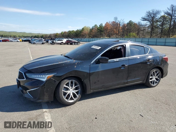 2020 Acura ILX Premium with VIN 19UDE2F75LA009344, listed as a Copart auction lot 55945385 with 59,344 mi miles and Salvage title. Bid and sale history available at DreamBid. Image 1.