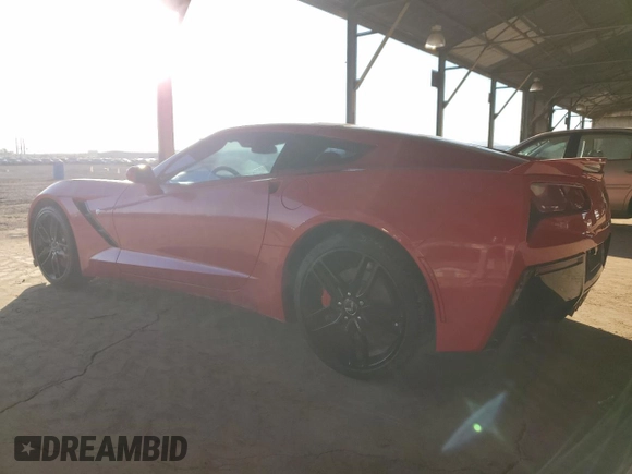 2015 Chevrolet Corvette Z51 1LT with VIN 1G1YH2D73F5100421, listed as a Copart auction lot 41861925 with 0 mi miles and Salvage Title. Bid and sale history available at carsss.com. Image 2.