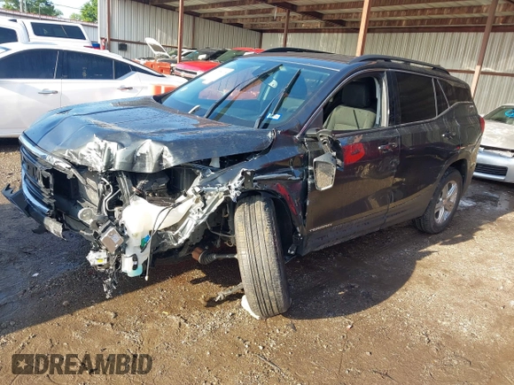 2020 GMC Terrain SLE with VIN 3GKALMEV5LL231351, listed as a IAAI auction lot 42158608 with 13,526 mi miles and . Bid and sale history available at DreamBid. Image 2.
