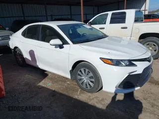 2022 Toyota Camry Hybrid LE with VIN 4T1C31AK7NU588937, listed as a IAAI auction lot 41401438 with 50,361 mi miles. Bid and sale history available at carsss.com. Image 1.
