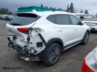 2020 Hyundai Tucson SEL with VIN KM8J3CAL1LU095182, listed as a IAAI auction lot 41851648 with 25,208 mi miles. Bid and sale history available at carsss.com. Image 4.