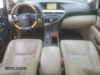 2010 Lexus RX 350 with VIN 2T2BK1BA6AC062908, listed as a Copart auction lot 52739005 with 124,793 mi miles and Salvage Title. Bid and sale history available at DreamBid. Image 8.