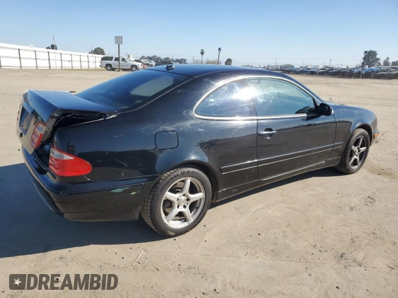 2002 Mercedes-Benz CLK 320/430 with VIN WDBLJ65G22T121261, listed as a Copart auction lot 88505625 with 208,243 mi miles and Salvage Title. Bid and sale history available at DreamBid. Image 3.