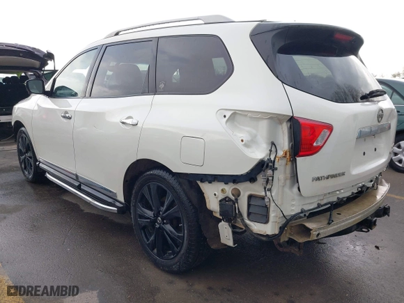 2017 Nissan Pathfinder S with VIN 5N1DR2MM6HC660212, listed as a IAAI auction lot 41905628 with 123,669 mi miles. Bid and sale history available at carsss.com. Image 3.