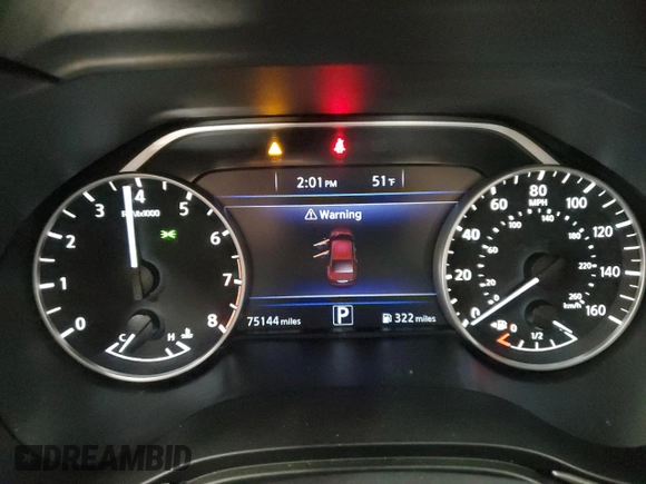 2016 Nissan Maxima S with VIN 1N4AA6AP1GC900226, listed as a Copart auction lot 51604355 with 75,144 mi miles and Clean Title. Bid and sale history available at DreamBid. Image 9.