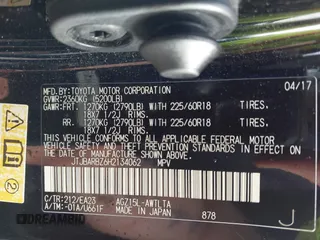 2017 Lexus NX 200t с VIN JTJBARBZ6H2134062, выставлен на аукционе IAAI как лот 42194902 с пробегом 120 905 миль миль и . История ставок и продаж доступна на DreamBid. Изображение 9.
