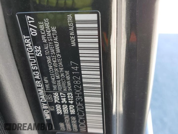 2017 Mercedes-Benz G-Class AMG G 63 with VIN WDCYC7DF3HX282147, listed as a Copart auction lot 49518235 with 86,262 mi miles and Salvage Title. Bid and sale history available at carsss.com. Image 13.