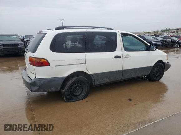 2000 Toyota Sienna CE with VIN 4T3GF19C4YU278505, listed as a Copart auction lot 44378515 with 208,571 mi miles and Salvage Title. Bid and sale history available at carsss.com. Image 3.