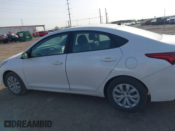 2022 Hyundai Accent SE with VIN 3KPC24A69NE169448, listed as a IAAI auction lot 41849350 with 17,802 mi miles. Bid and sale history available at carsss.com. Image 14.