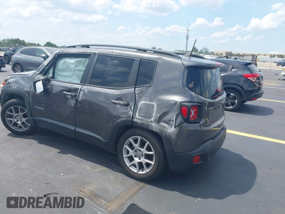 2019 Jeep Renegade Latitude with VIN ZACNJABB0KPK03648, listed as a IAAI auction lot 42324860 with 59,313 mi miles and . Bid and sale history available at DreamBid. Image 3.