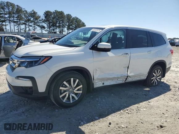 2020 Honda Pilot EX-L with VIN 5FNYF5H55LB006249, listed as a Copart auction lot 48707575 with 36,151 mi miles and Salvage Title. Bid and sale history available at carsss.com. Image 1.