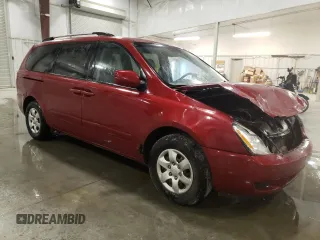 2009 Kia Sedona LX with VIN KNDMB233096314111, listed as a Copart auction lot 75015294 with 119,756 mi miles and Salvage Title. Bid and sale history available at carsss.com. Image 4.