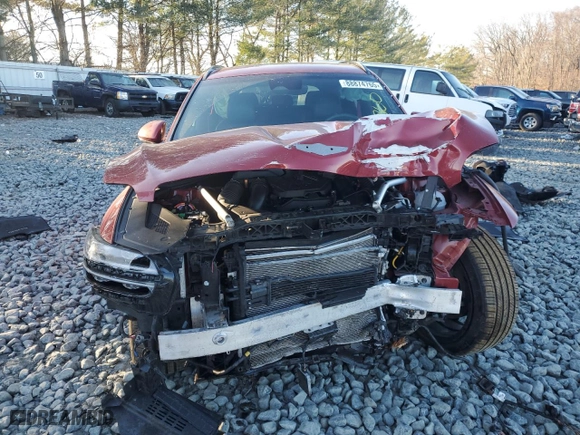 2022 Genesis GV70 3.5T Sport with VIN KMUMCDTC6NU022071, listed as a Copart auction lot 88874765 with 57,204 mi miles and Salvage Title. Bid and sale history available at carsss.com. Image 5.