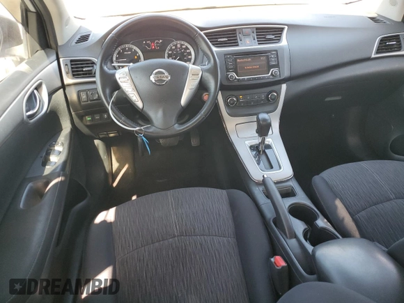 2015 Nissan Sentra SV with VIN 3N1AB7AP8FL679775, listed as a Copart auction lot 54896885 with 93,626 mi miles and Salvage Title. Bid and sale history available at DreamBid. Image 8.