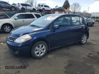 2008 Nissan Versa 1.8 S with VIN 3N1BC13E08L460256, listed as a Copart auction lot 53116335 with 163,223 mi miles and Salvage Title. Bid and sale history available at carsss.com. Image 1.