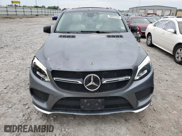 2018 Mercedes-Benz GLE 43 AMG with VIN 4JGED6EB4JA124920, listed as a Copart auction lot 58635785 with 64,203 mi miles and Salvage title. Bid and sale history available at DreamBid. Image 5.