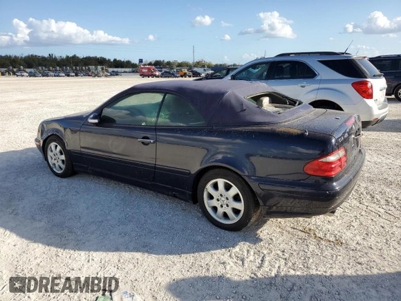 2003 Mercedes-Benz CLK 320 z VIN WDBLK65G83T140587, wystawiony jako Copart lot #75509024 z przebiegiem Nie podano mil oraz Szkoda całkowita • Salvage title. Historia ofert i sprzedaży dostępna na DreamBid. Obrazek 2.
