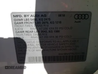 2018 Audi Q5 Premium Plus with VIN WA1BNAFY8J2211198, listed as a Copart auction lot 46573035 with 78,110 mi miles and Salvage Title. Bid and sale history available at carsss.com. Image 13.