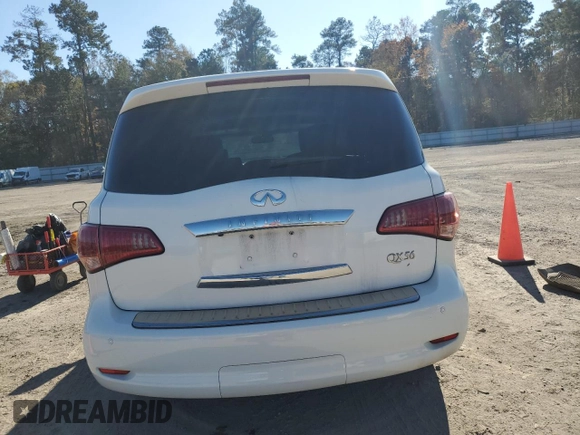 2013 Infiniti QX56 8-passenger with VIN JN8AZ2ND7D9730026, listed as a Copart auction lot 85692114 with 184,795 mi miles and Clean Title. Bid and sale history available at carsss.com. Image 6.