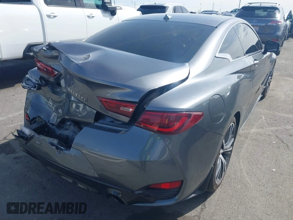 2019 Infiniti Q60 Luxe with VIN JN1EV7EK4KM230715, listed as a IAAI auction lot 41921027 with 47,944 mi miles and . Bid and sale history available at DreamBid. Image 4.