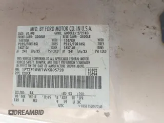 1998 Ford F-150 с VIN 1FTZF18W1WKB05728, выставлен на аукционе IAAI как лот 42467863 с пробегом 172 044 миль миль и . История ставок и продаж доступна на DreamBid. Изображение 9.