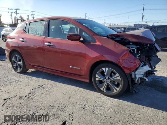 2018 Nissan LEAF SL with VIN 1N4AZ1CP4JC309016, listed as a Copart auction lot 88722875 with 59,146 mi miles and Salvage Title. Bid and sale history available at DreamBid. Image 4.