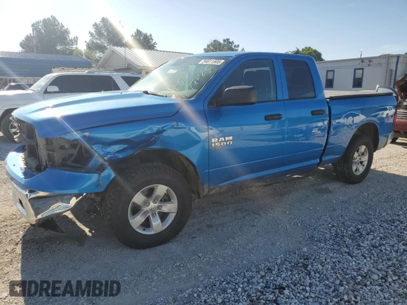 2021 Ram 1500 Tradesman with VIN 1C6RR7FG6MS527407, listed as a Copart auction lot 54611505 with 75,459 mi miles and Salvage title. Bid and sale history available at DreamBid. Image 1.