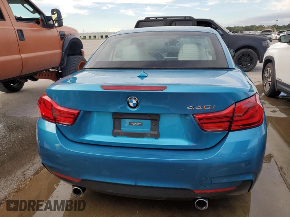 2018 BMW 4 Series 440i z VIN WBA4Z5C5XJEA32809, wystawiony jako Copart lot #73156684 z przebiegiem Nie podano mil oraz Szkoda całkowita • Salvage title. Historia ofert i sprzedaży dostępna na DreamBid. Obrazek 6.