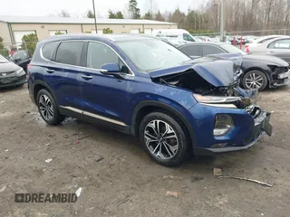 2020 Hyundai Santa Fe Limited with VIN 5NMS5CAA6LH276416, listed as a IAAI auction lot 41507669 with 54,887 mi miles. Bid and sale history available at carsss.com. Image 1.
