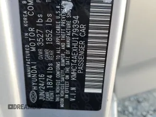 2017 Hyundai Accent SE z VIN KMHCT4AEXHU179394, wystawiony jako Copart lot #57889085 z przebiegiem 76 006 mil mil oraz Szkoda całkowita • Salvage title. Historia ofert i sprzedaży dostępna na DreamBid. Obrazek 12.