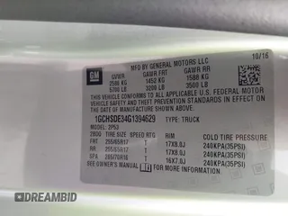 2016 Chevrolet Colorado z VIN 1GCHSDE34G1394629, wystawiony jako IAAI lot #42327361 z przebiegiem 46 911 mil mil oraz . Historia ofert i sprzedaży dostępna na DreamBid. Obrazek 9.