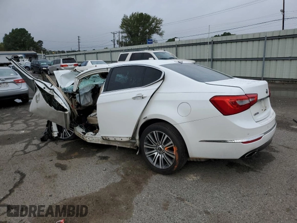 2014 Kia Cadenza Premium with VIN KNALN4D78E5137725, listed as a Copart auction lot 78243684 with 0 mi miles and Non Repairable. Bid and sale history available at carsss.com. Image 2.