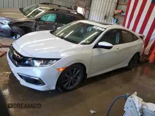 2019 Honda Civic EX z VIN 19XFC1F32KE001203, wystawiony jako Copart lot #54671775 z przebiegiem 92 314 mil mil oraz Szkoda całkowita • Salvage title. Historia ofert i sprzedaży dostępna na DreamBid. Obrazek 1.