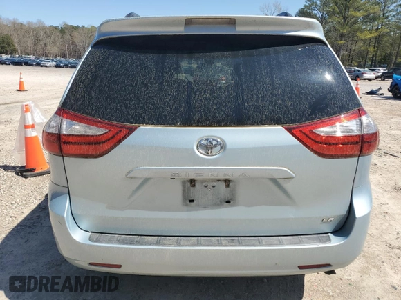 2017 Toyota Sienna LE Auto Access Seat with VIN 5TDKZ3DC5HS798928, listed as a Copart auction lot 50692595 with 282,158 mi miles and Salvage Title. Bid and sale history available at carsss.com. Image 6.