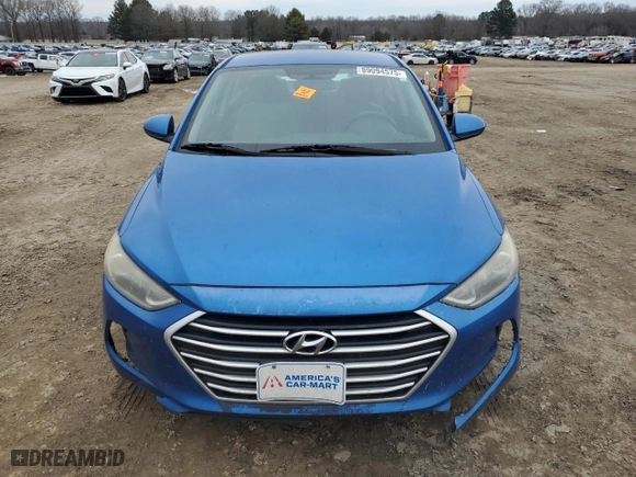 2017 Hyundai Elantra SE with VIN KMHD74LF0HU082915, listed as a Copart auction lot 89094575 with 91,993 mi miles and Salvage Title. Bid and sale history available at carsss.com. Image 5.