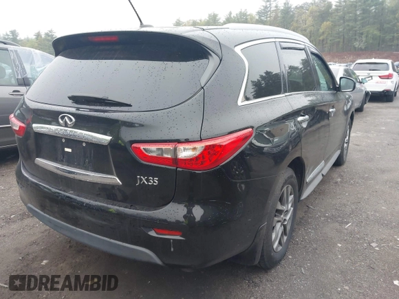 2013 Infiniti JX35 z VIN 5N1AL0MM2DC326276, wystawiony jako IAAI lot #42224710 z przebiegiem 106 508 mil mil oraz . Historia ofert i sprzedaży dostępna na DreamBid. Obrazek 4.