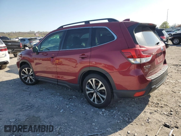 2021 Subaru Forester Limited z VIN JF2SKAUC3MH532087, wystawiony jako Copart lot #52379015 z przebiegiem Nie podano mil oraz Szkoda całkowita • Salvage title. Historia ofert i sprzedaży dostępna na DreamBid. Obrazek 2.