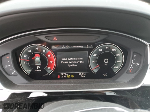2024 Audi S8 with VIN WAULSAF89RN015605, listed as a Copart auction lot 51800405 with 2,274 mi miles and Salvage Title. Bid and sale history available at DreamBid. Image 9.