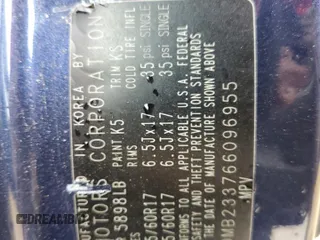 2006 Kia Sedona LX with VIN KNDMB233766096955, listed as a Copart auction lot 64966334 with 213,901 mi miles and Salvage Title. Bid and sale history available at carsss.com. Image 13.