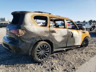 2016 Infiniti QX80 with VIN JN8AZ2NE1G9122953, listed as a Copart auction lot 71239384 with 0 mi miles and Salvage Title. Bid and sale history available at carsss.com. Image 3.