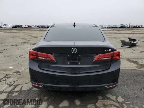 2015 Acura TLX V6 Advance with VIN 19UUB2F7XFA004587, listed as a Copart auction lot 86142474 with 0 mi miles and Salvage Title. Bid and sale history available at carsss.com. Image 6.